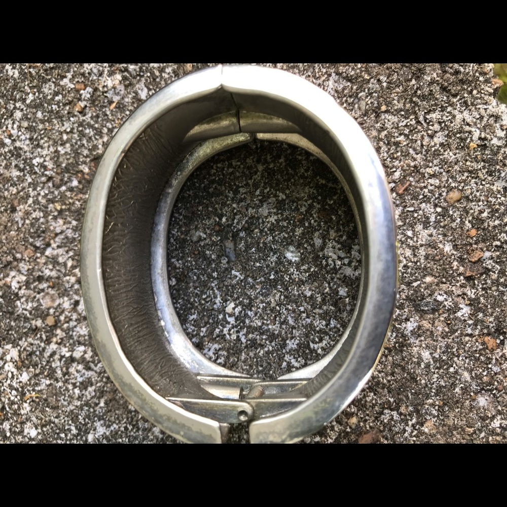 Silver bangle bracelet